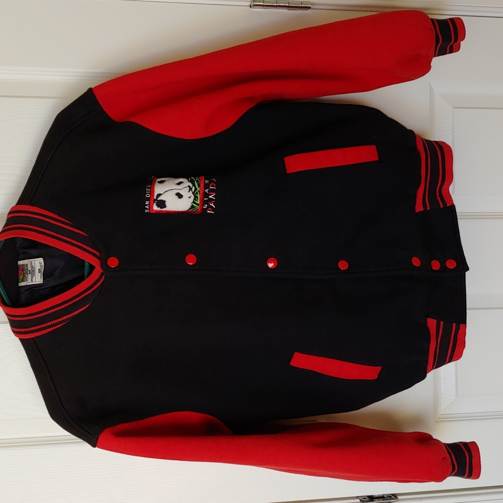 Varsity Bomber Jacket Size Medium San Diego Zoo